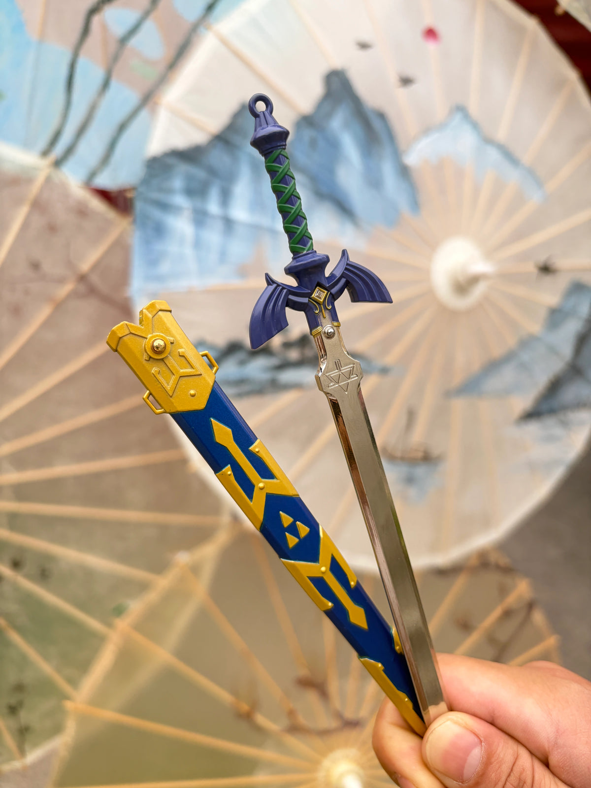 YP Katana Legend of Zelda Link Master Sword 23cm Metal Keychain Replica