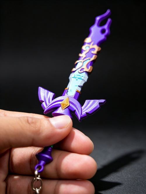 YP Katana Zelda TOTK Decayed Master Sword 13cm Metal Keychain Replica