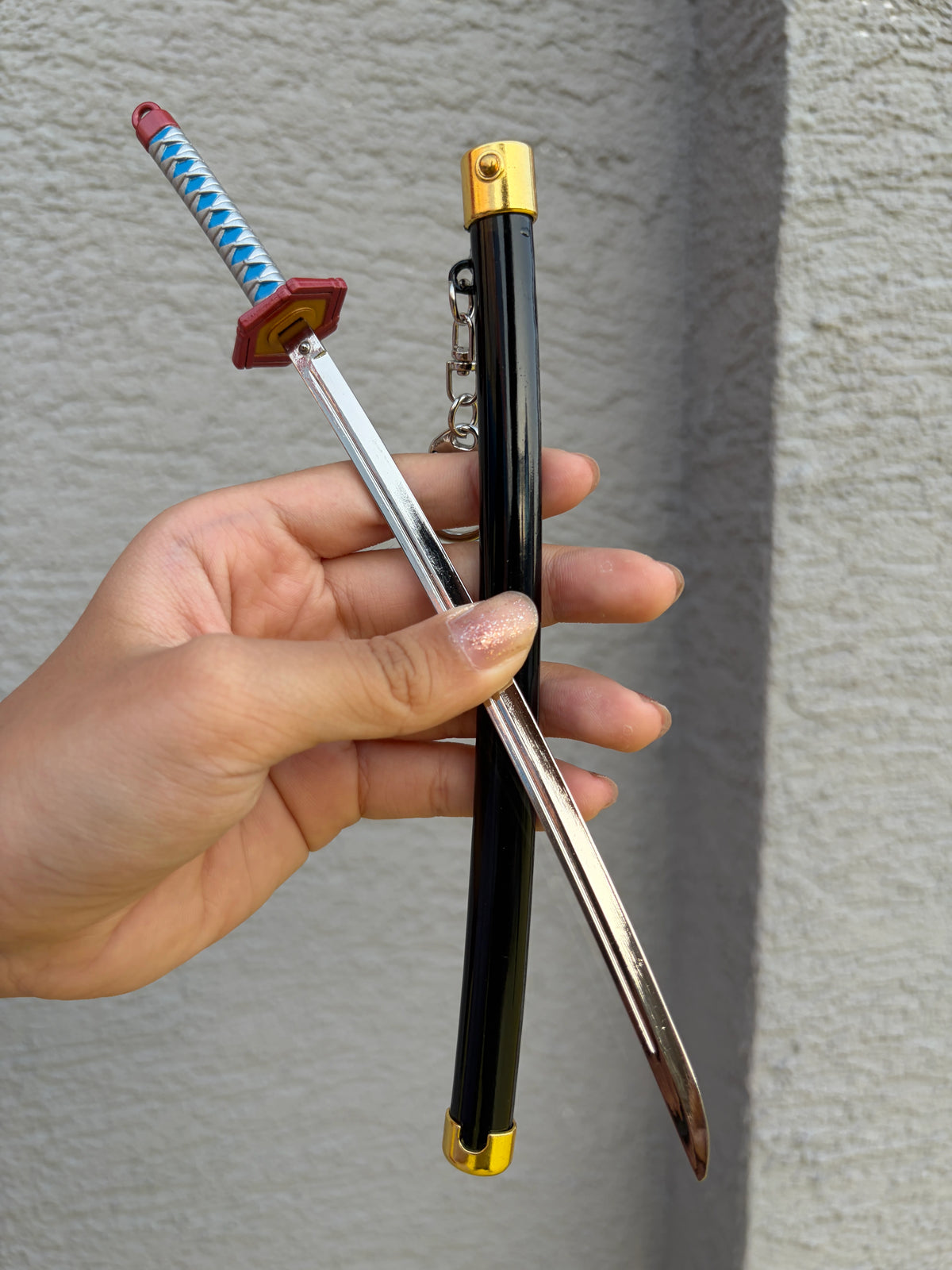 Giyu's Nichirin Katana Keychain-YP Katana
