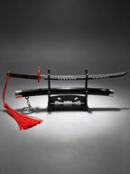 YP Katana Demon Slayer Tanjiro Kamado 3rd Gen Nichirin 23cm Metal Katana Keychain Replica