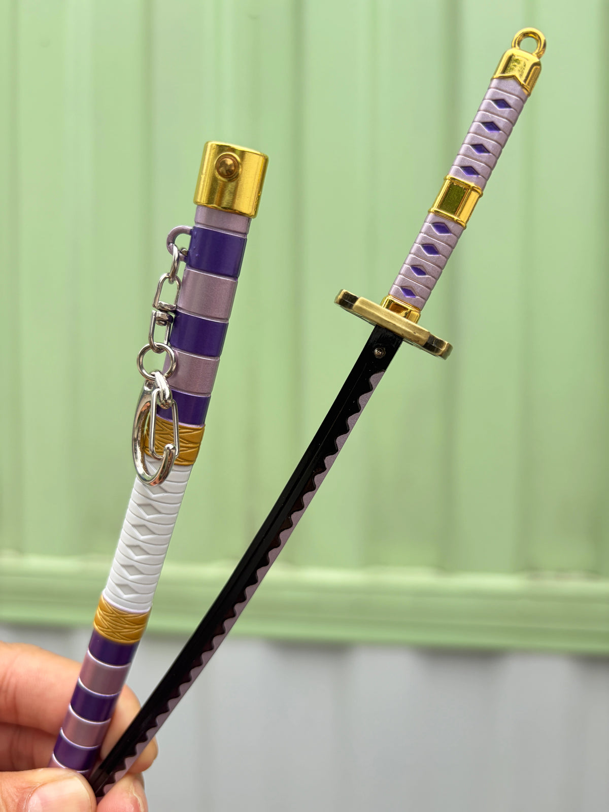 Nidai Kitetsu Katana Keychain-YP Katana