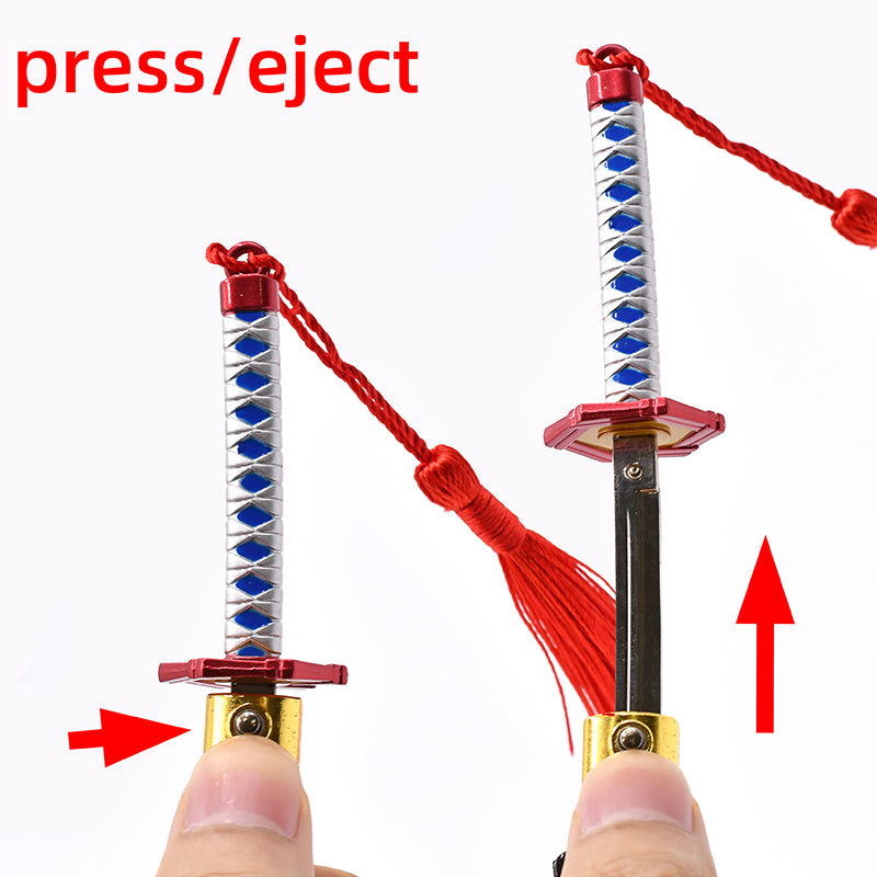 Giyu Tomioka Spring-Action Sword Keychain