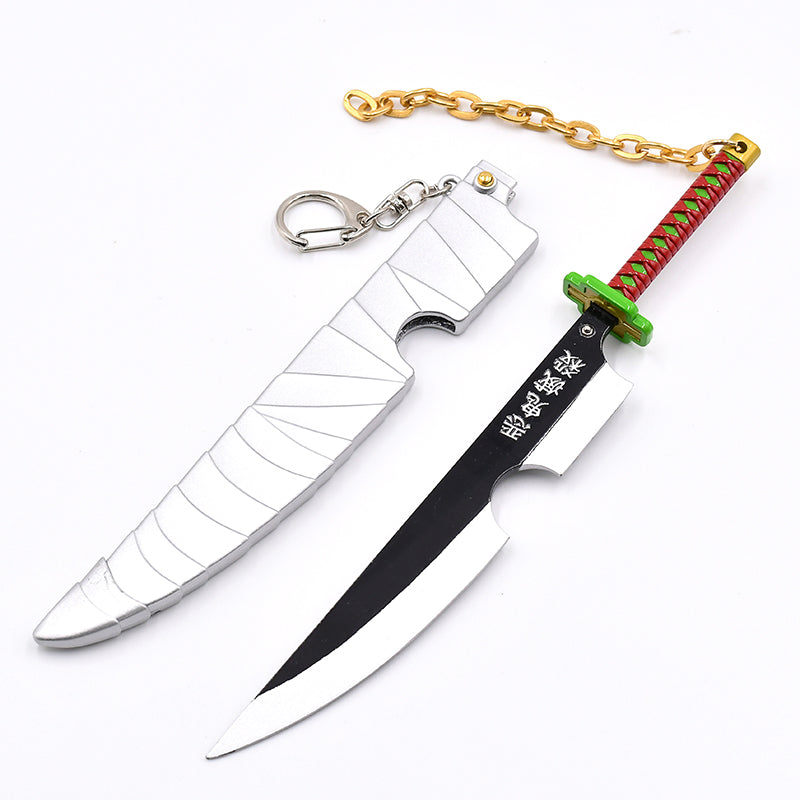 Tengen Uzui Spring-Action Sword Keychain